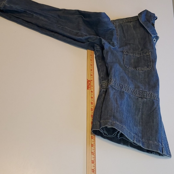 EDDIE BAUER Jean Denim Jacket Blue Size Medium - Picture 9 of 15